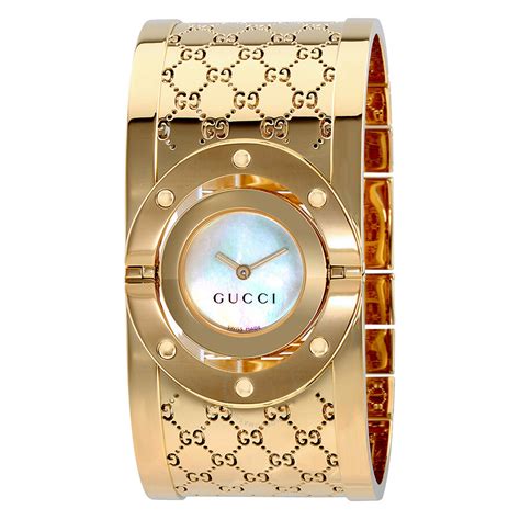 gucci watch women bangle|Gucci bangle watch with bezels.